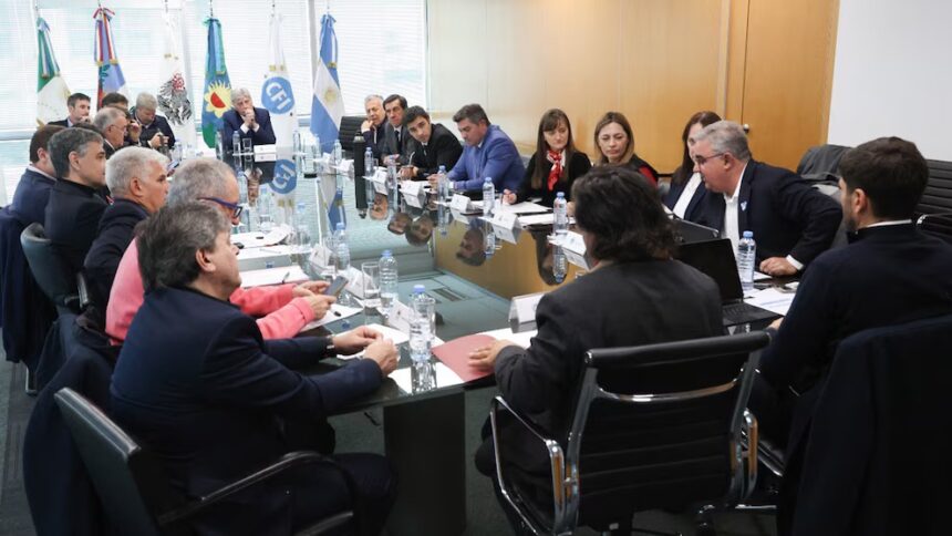 Reunión de los gobernadores con miembros del equipo económico de la Nación